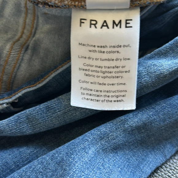 Frame Denim Jagger True Skinny Conrad Mens Slit Knees Mid Rise Sz 34 - Picture 13 of 15